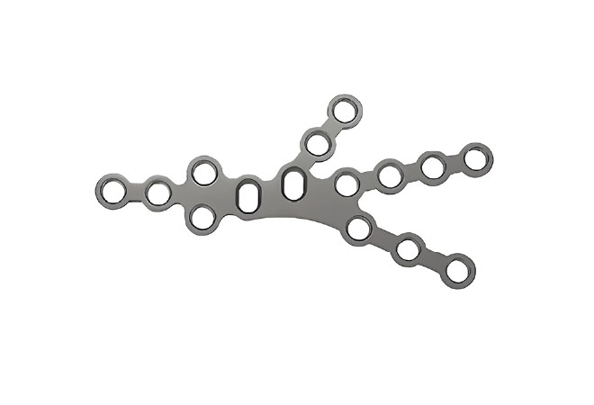 Блокуюча пластина велика для п’яткової кістки (тип II) (з отворами під гвинти з потайною голівкою) Jinlu